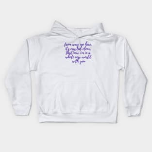 Whole New World With You Kids Hoodie